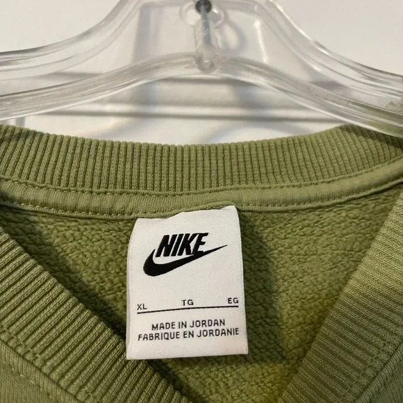Nike phoenix fleece oversized crewneck Olive Green - Picture 3 of 6